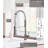 Single Handle Spring Pull Down Kitchen Faucet-17114970-24425608