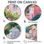 Rose, vert, charmant, Italie, bord de mer, village I - décoration murale Italie-106141558-106141567
