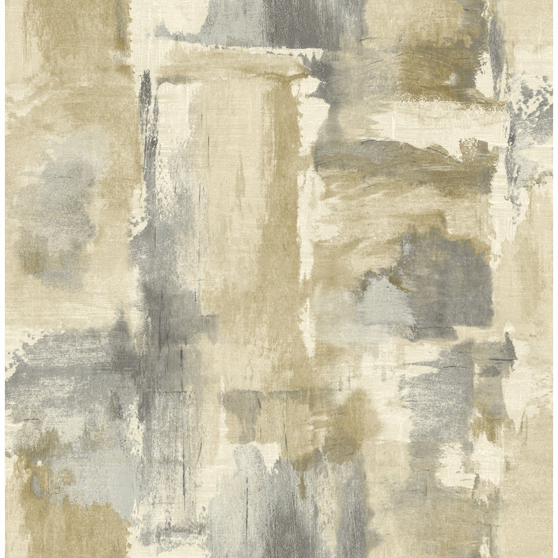 Rouleau de papier peint L 33 pi x l 20,87 po Benbrook, Jaune
