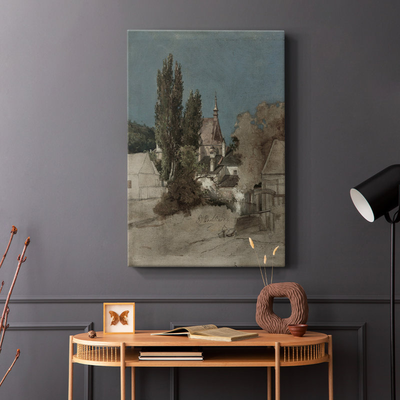 Paysage rétro CCVII - galerie Cavas, H 60 po x l 40 po