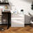 Metal 2 Drawer Lateral Filing Cabinet For Home Office, Large Storage, Quiet Glide, Foldable Key Lock White File With Lock, Cold - Rolled Material, Operation, Interlock-1756699555