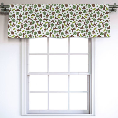 Sateen Ruffled Window Valance