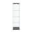 Accent Cabinet, Modern Glass Display Cabinet With Led Lights, 1-Door Tempered Glass Bookshelf-240181344-259483340