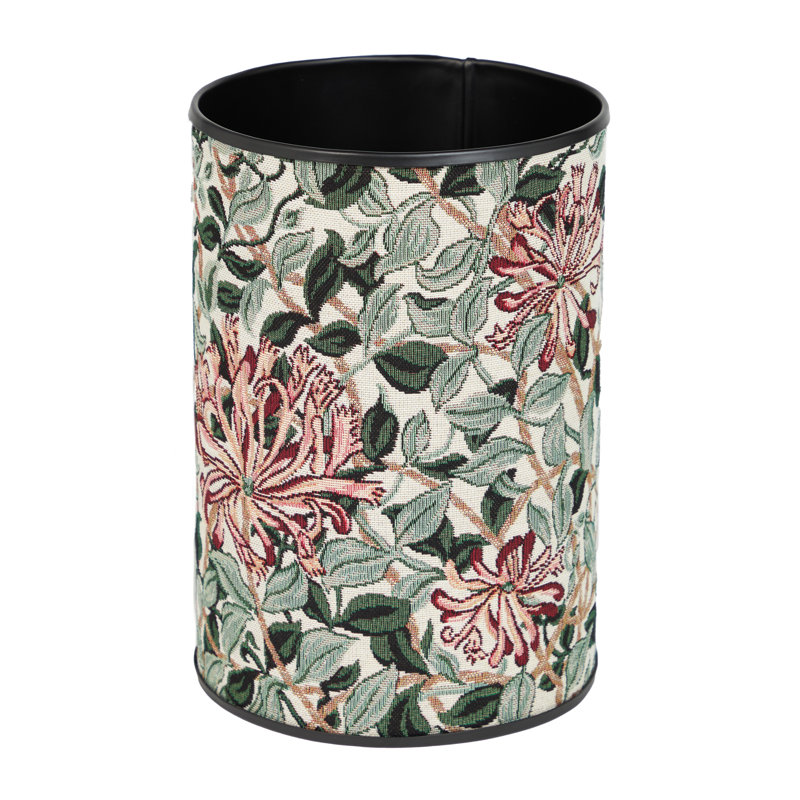 Honeysuckle Green Tapestry Waste Bin 