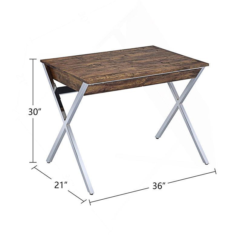 Rectangular Writing Desk With 2 Drawers