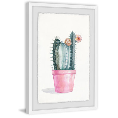 Flowering Succulent II by Julia Posokhova - Single Picture Frame Painting