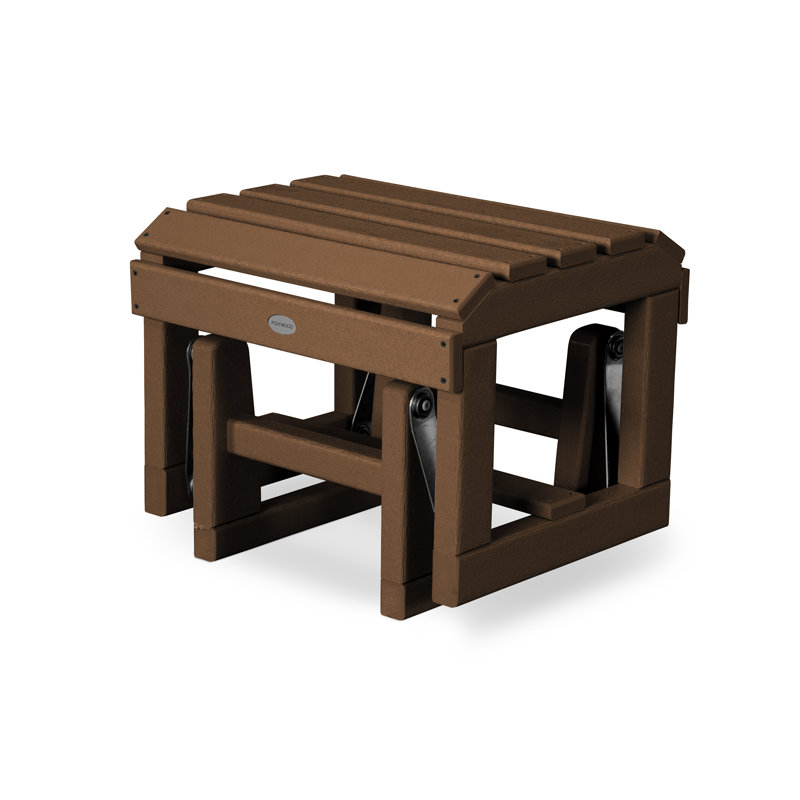 Repose-pieds oscillant classique POLYWOOD Adirondack, Teck foncé