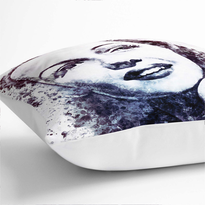 Square Cushion, White, 40cm H x 40cm W x 15cm D