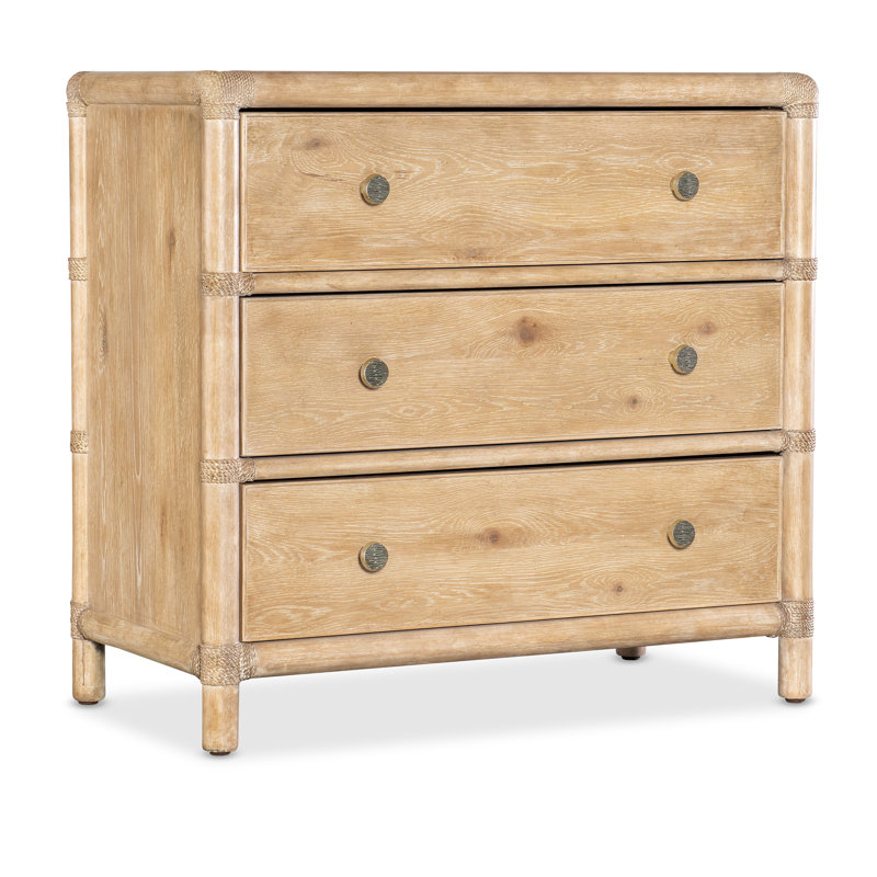 Retreat Pole Rattan Nightstand, Dune