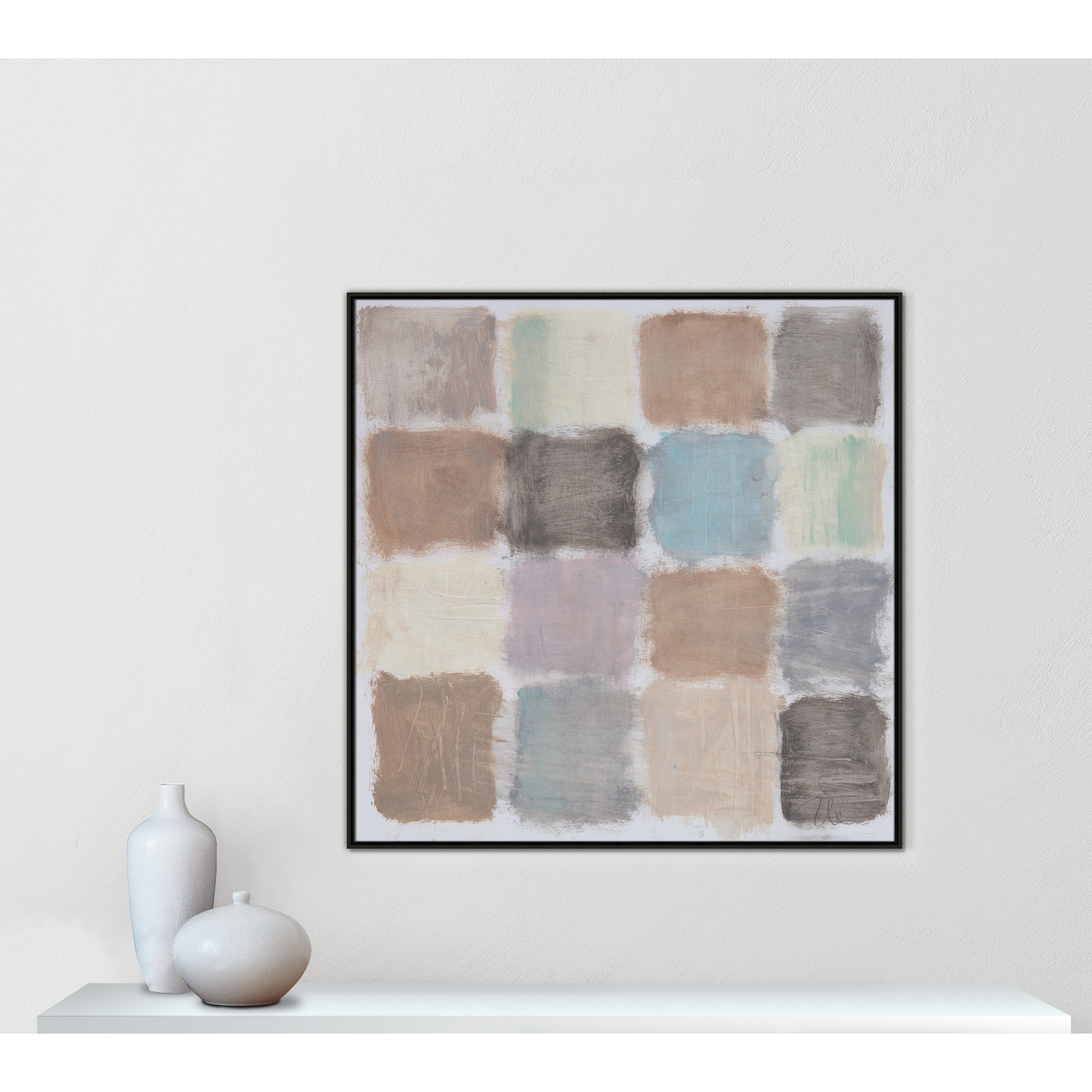 Powder Room Relections Print by Filippo Ioco for Birch Lane?, Espresso, 46.5" H x 46.5" W x 2" D