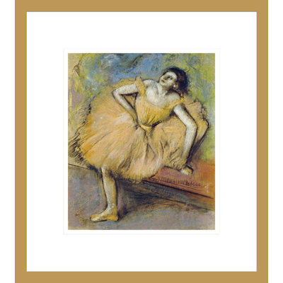 «Danseuse Assise» par Edgar Degas, impression giclée sur cadre