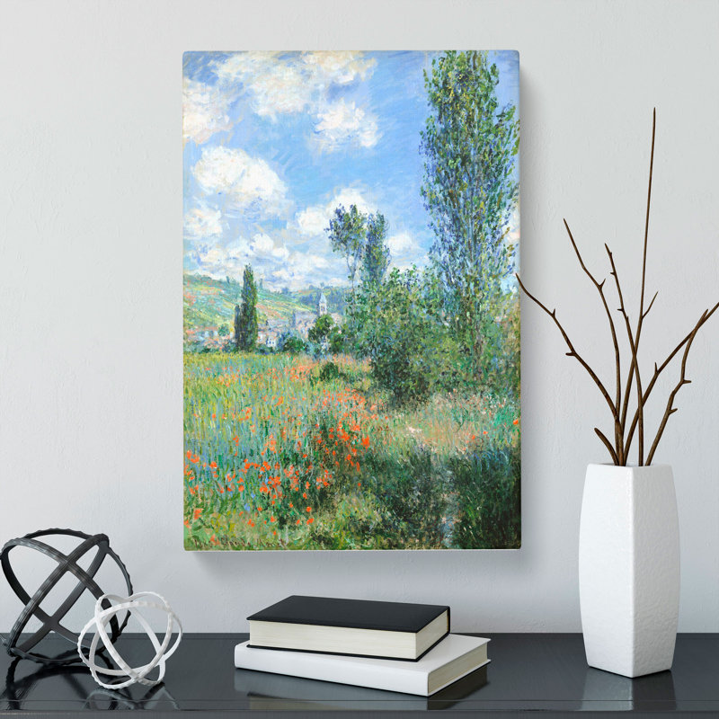 View Of Vetheuil Vol.2 by Claude Monet - Wrapped Canvas, 50cm H x 35cm W x 3cm D