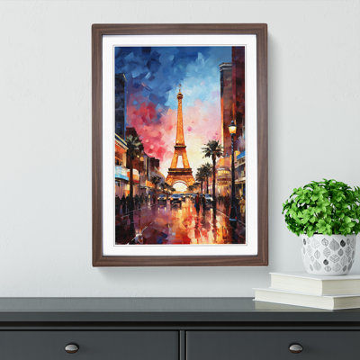 Las Vegas Impressionism Framed Print
