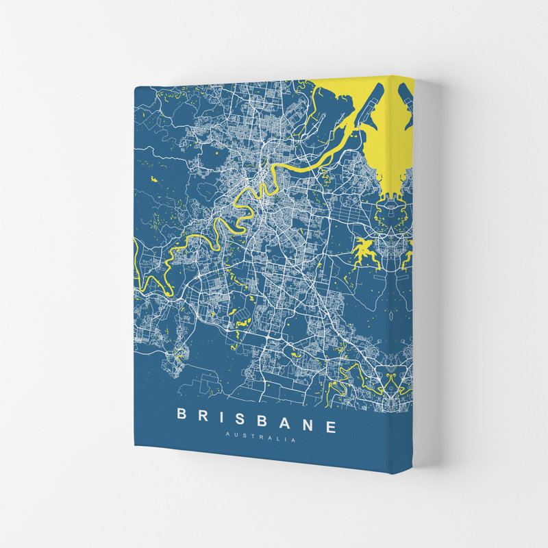 Brisbane I - Print, Wrapped Canvas, 29.7cm H x 21cm W x 4cm D