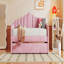 Lit de jour simple tapissier avec couchette, canapé-lit en velours avec ports USB, aucun sommier nécessaire, rose-83179238