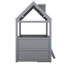 Structure de lit simple en bois-464687752