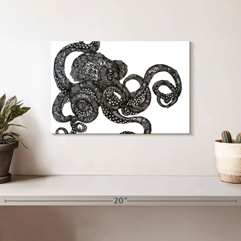 Brampt Barnacle Octopus, 8" H x 12" W