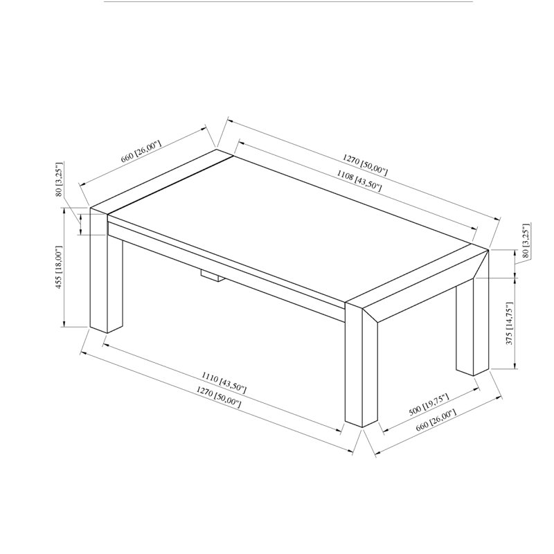 Ana Beige Coffee Table