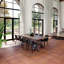 Saltillo Terracotta 17.71 In. X 17.71 In. Matte Porcelain Floor And Wall Tile (10.89 Sq. Ft. / Case)-2038007428