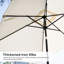 Parasol de marché rectangulaire à manivelle 6,5 x 10 pi