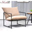 Fauteuil d'appoint inclinable élégant en velours moderne avec structure en métal-1438976914