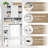 Emefu Freestanding Manufactured Wood Over-The-Toilet Cabinet-1308654266