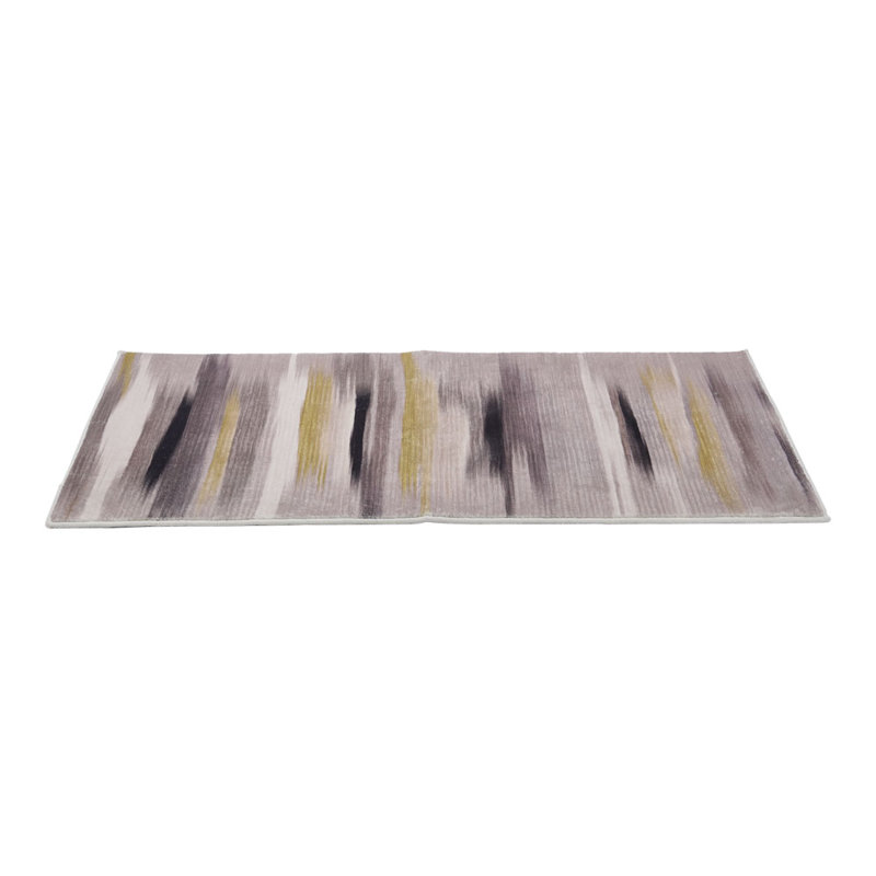 Rectangle 60 cm x 120 cm Geometric Shapes Faux Sheepskin Area Rug