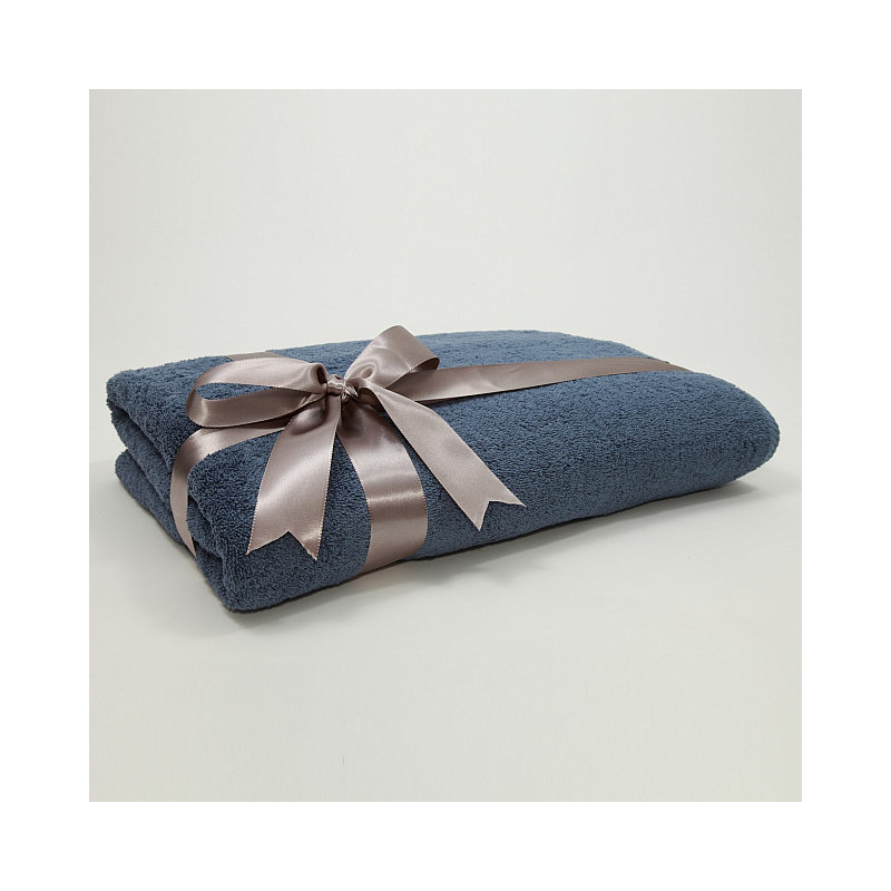 Drap de bain en coton turc Luxury Hotel & Spa, Bleu minuit