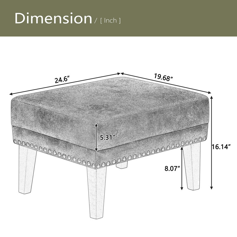 Repose-pieds avec rivets Mirod