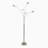 Orion 74 in. Industrial 5-Light LED Floor Lamp with Adjustable Swing Arm Heads-583557762