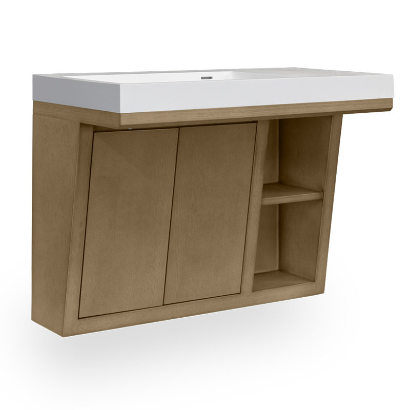 Libera 32'' W Single Vanity, Weathered Oak, Double
