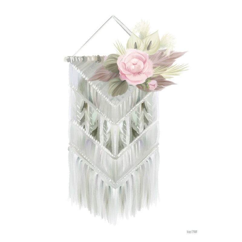" Bohemian Macrame " by House Fenway, 40" H x 30" W