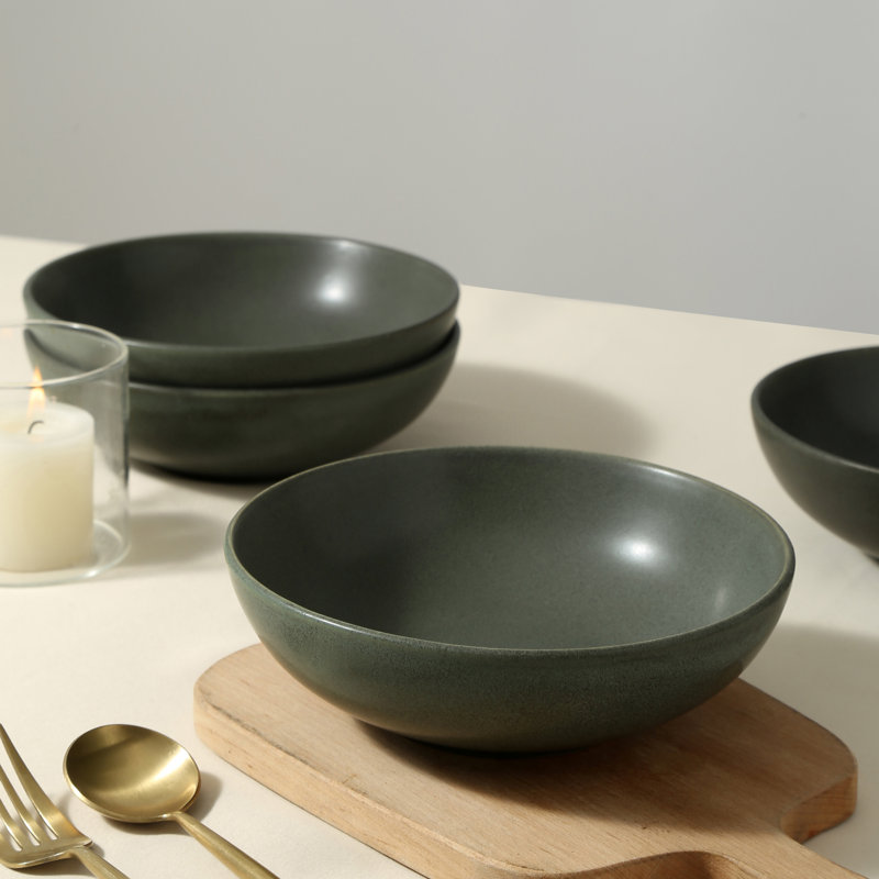 Service de table 16 pièces Stone, Vert