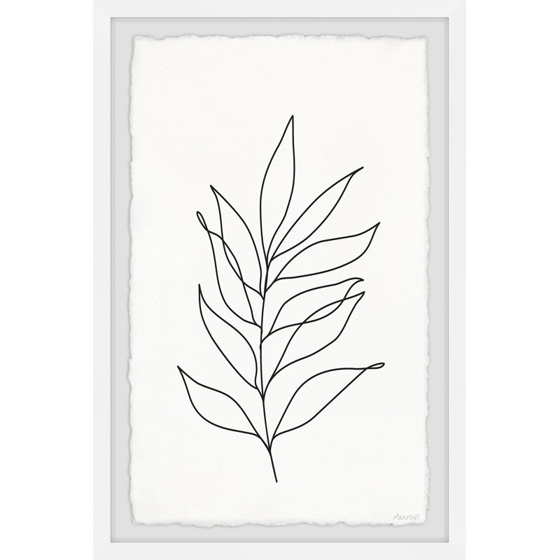 Leaf Shape - Single Picture Frame Painting, 45cm H x 38cm W x 3.81cm D