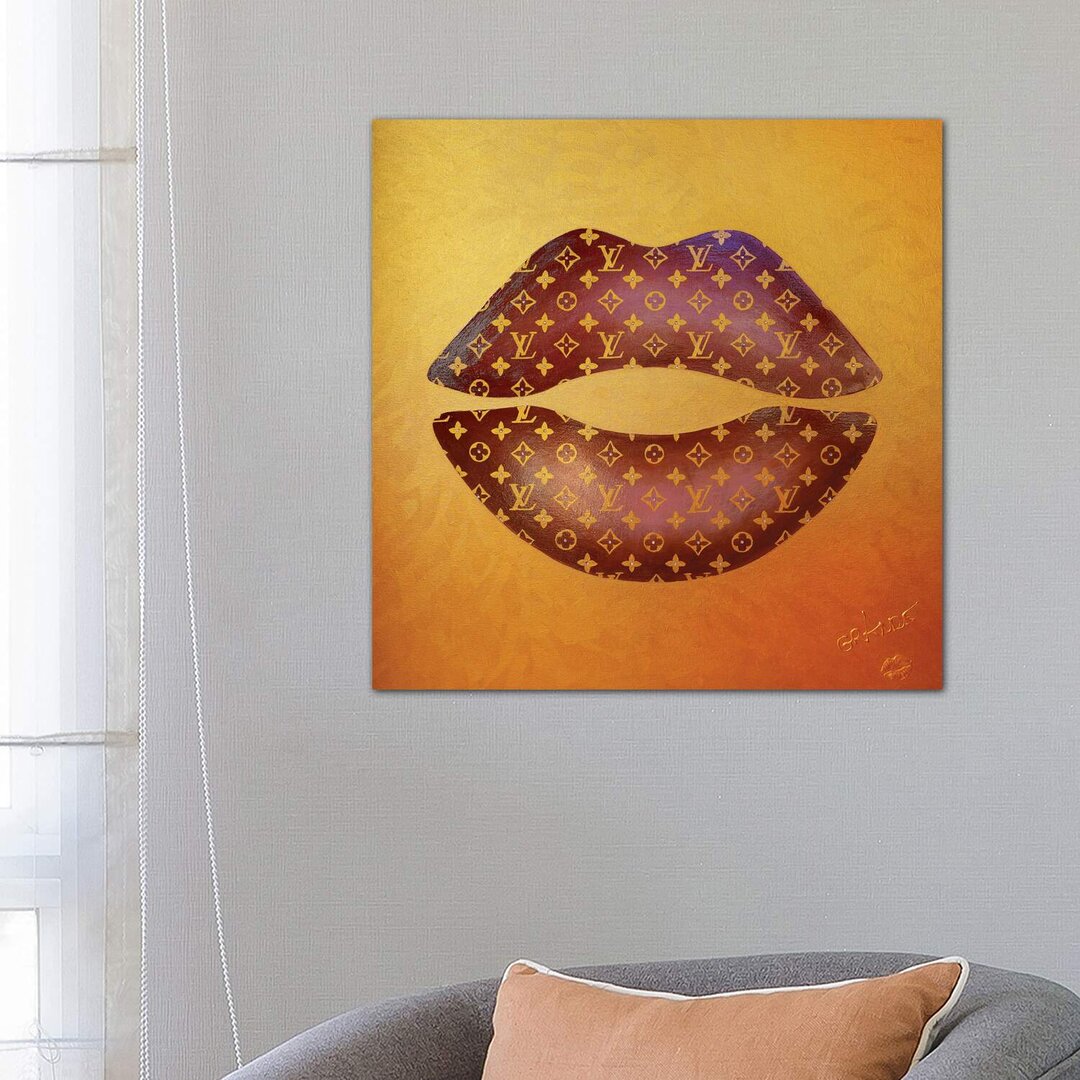 Leinwandbild - Grafikdruck „Louis Gold Kiss” von Alla GrAnde