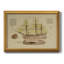 Toile encadrée de qualité supérieure Antique Ship Plan VII - prête à être accrochée-749223537-749223546