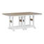 Berlin Gardens Garden Classic Regular Top With White Base Rectangular Counter Height Table-1058096536-1058096546