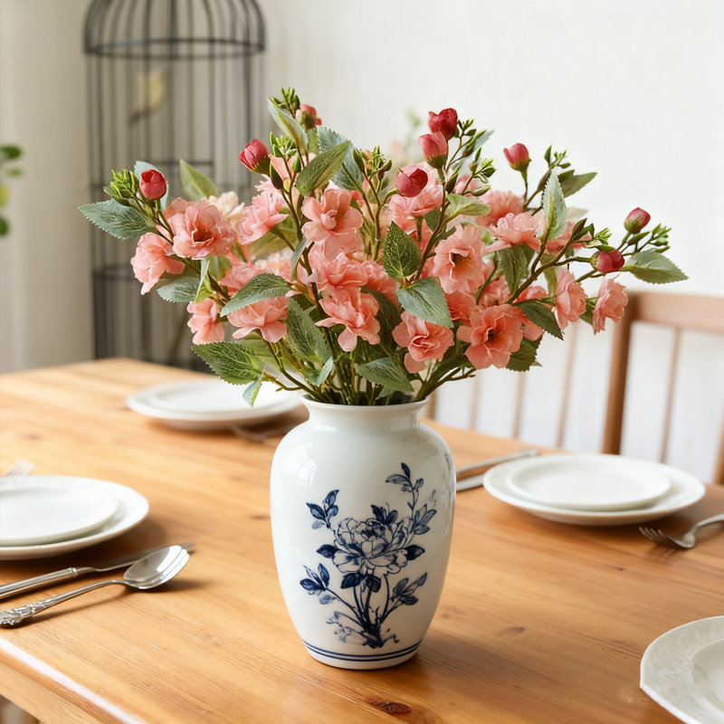 3 pièces de camélias artificiels, 15,74 po de camélias roses, fleurs simulées pour la décoration de centre de table, de mariage, de maison et de bureau