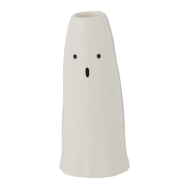 Ceramic Tabletop Candlestick, 5.75" H x 2.5" W x 2.5" D