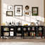 Crédence avec portes Hessle, armoire buffet avec tablettes réglables pour le salon et la salle à manger-1210184934