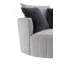 Chaise ronde touffetée et pivotante-2049679723