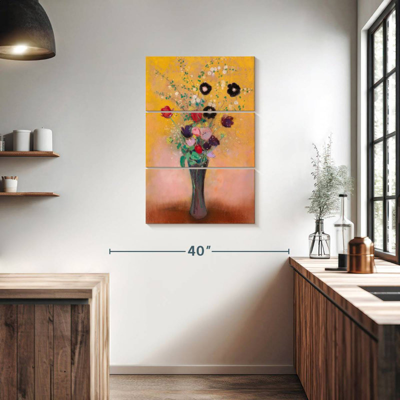 Vase de fleurs Harnek 1916, H 38 po x l 24 po