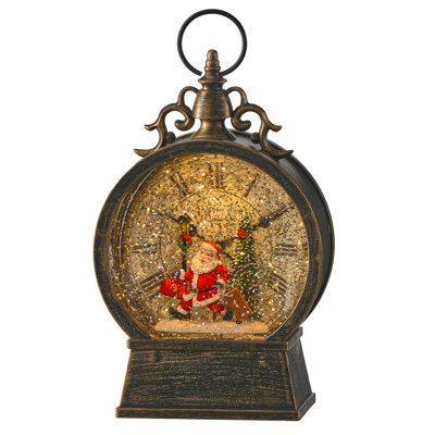 9" LED Traveler Santa Globe 