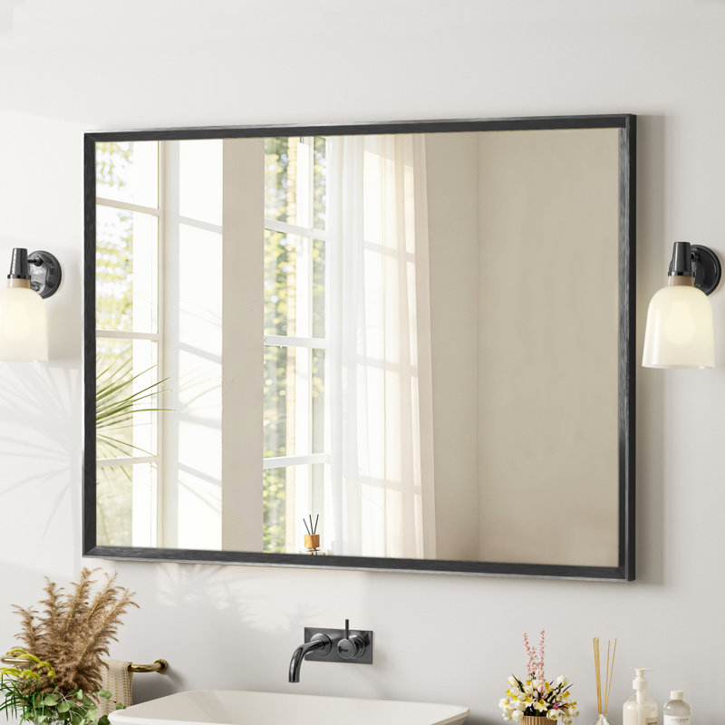 Miroir de salle de bain, Noir, 30''×40''