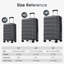 Valise rigide 24 po en ABS rigide avec roues pivotantes et verrou TSA pour un voyage sécuritaire