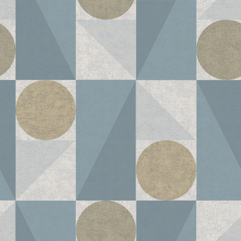 Jay 10.05m x 52cm Matt Wallpaper Roll, Blue