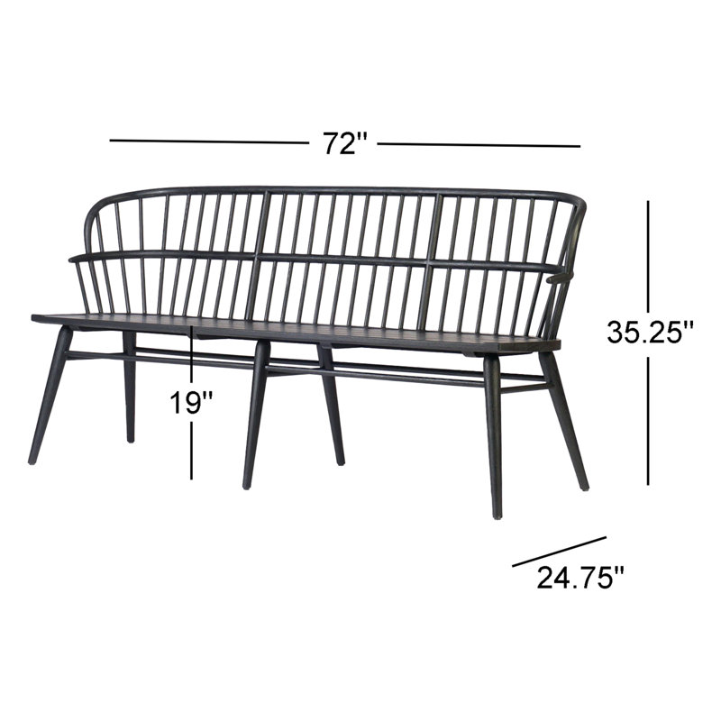 Connor Solid Wood Bench