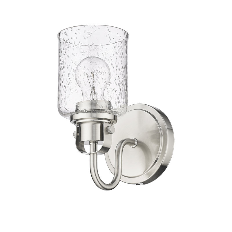 Tyringham Steel Armed Sconce, Brushed Nickel