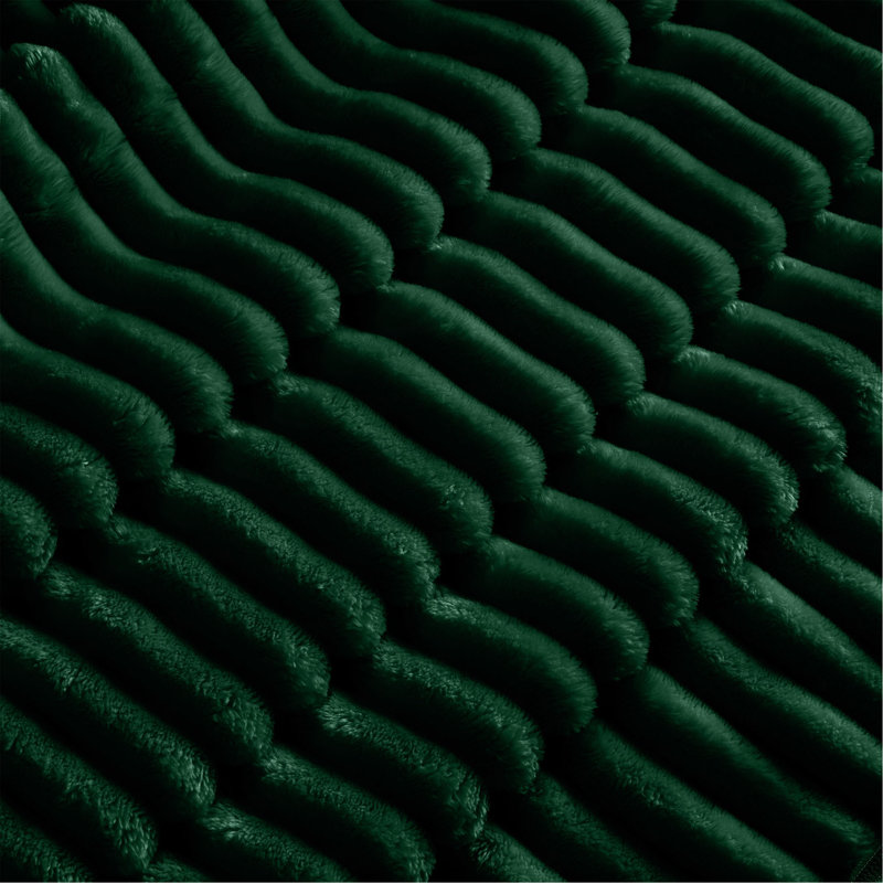 Repose-pieds rembourré en velours côtelé épais