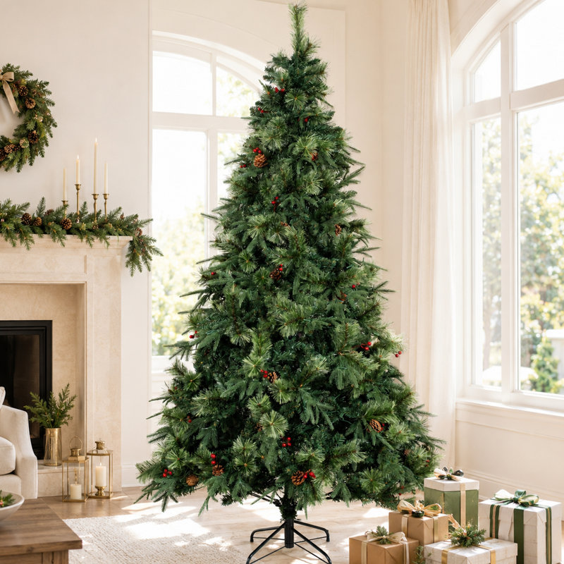 Sapin de Noël artificiel de 2,60 m avec 1349 branches, 8.5'